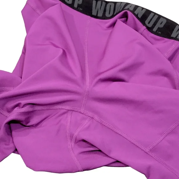 Lucy Woman Up Bright Purple Athletic Capri Leggings Size Medium - Picture 4 of 15